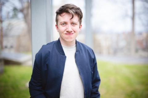 Eddie Fuhrer, journalism major and managing editor of The Brown and White