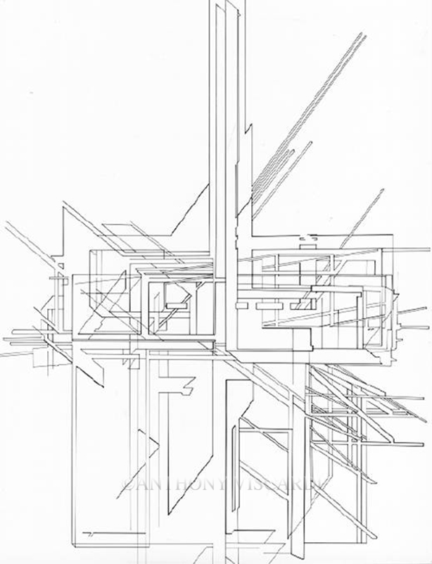 Lehigh University Anthony Viscardi drawing - The Architect